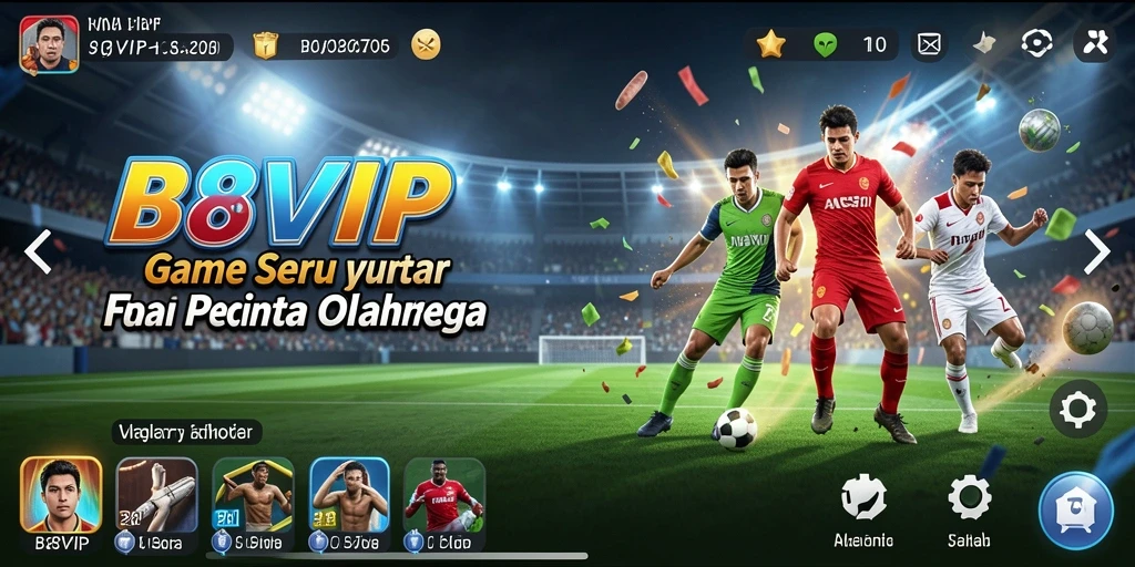 Tangkapan layar B8VIP menampilkan aksi seru dalam pertandingan olahraga.