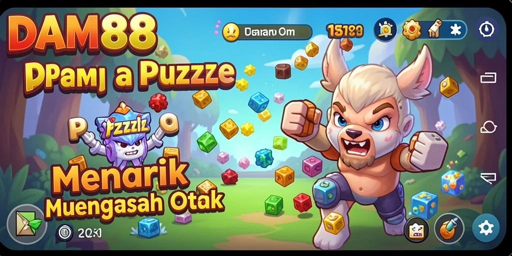 Tampilan gameplay <strong>DAM88</strong> yang menantang dan menarik di dalam permainan Puzzle.