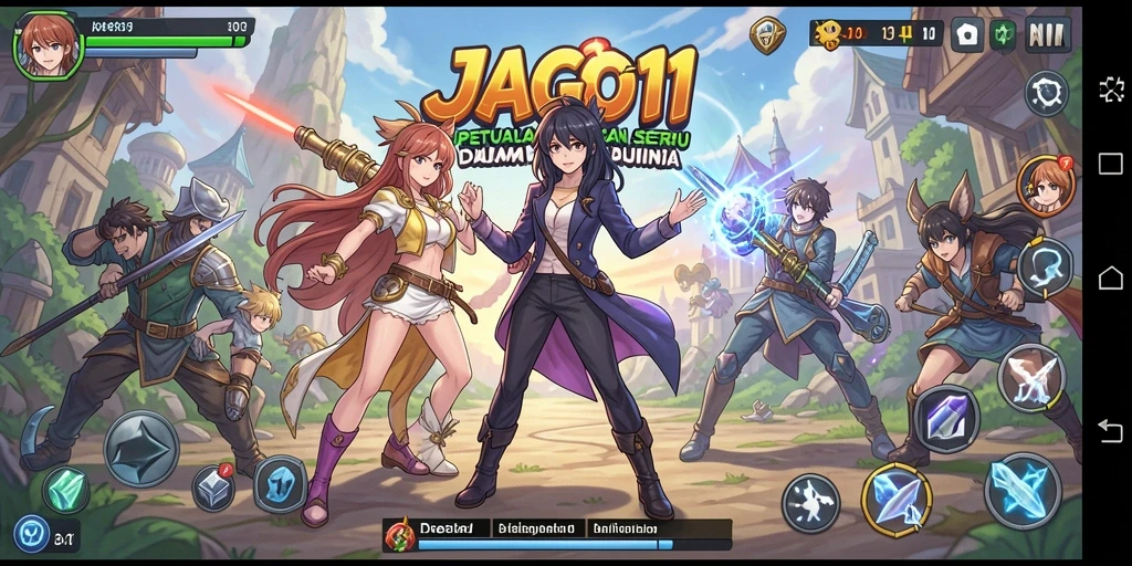 Tampilan gameplay seru dalam JAGO11 yang memikat para penggemar Anime.