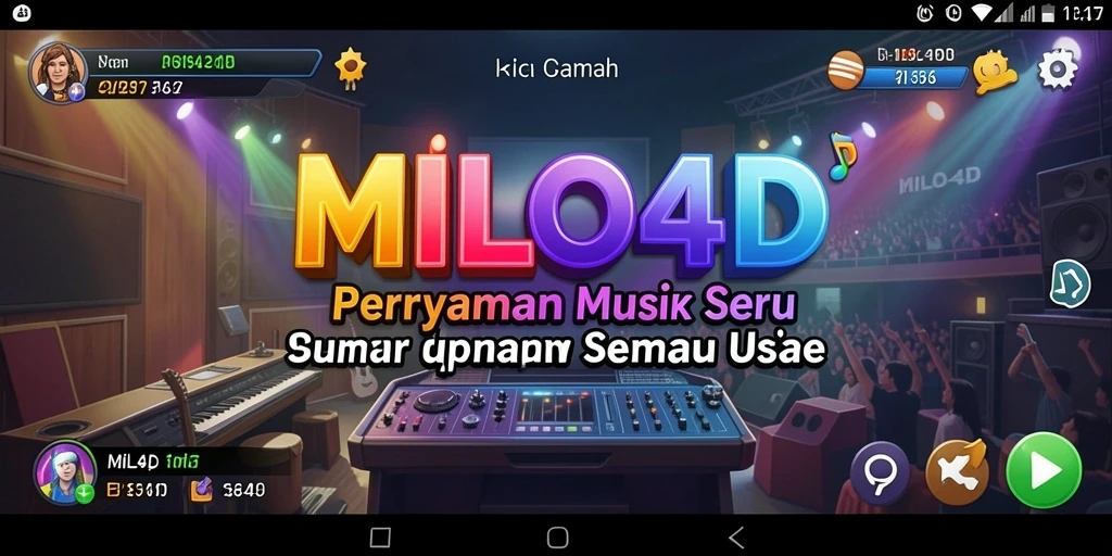 Screenshot gameplay <strong>MILO4D</strong> menampilkan antarmuka permainan yang interaktif dan penuh warna.
