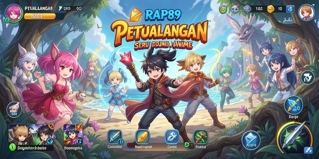 Gameplay menarik dengan karakter anime yang beragam.