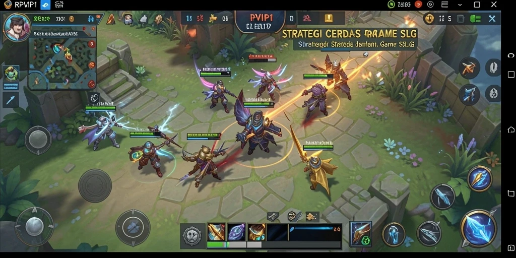 Screenshot gameplay RPVIP1 menunjukkan strategi pertempuran yang mendebarkan.