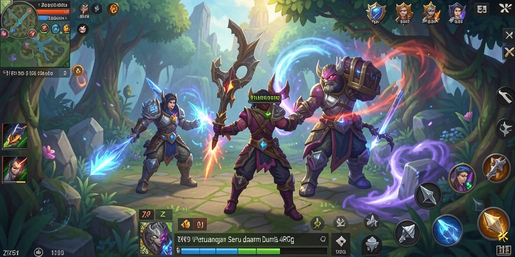 Screenshot gameplay ZK9 yang menunjukkan aksi seru dalam pertempuran ARPG.