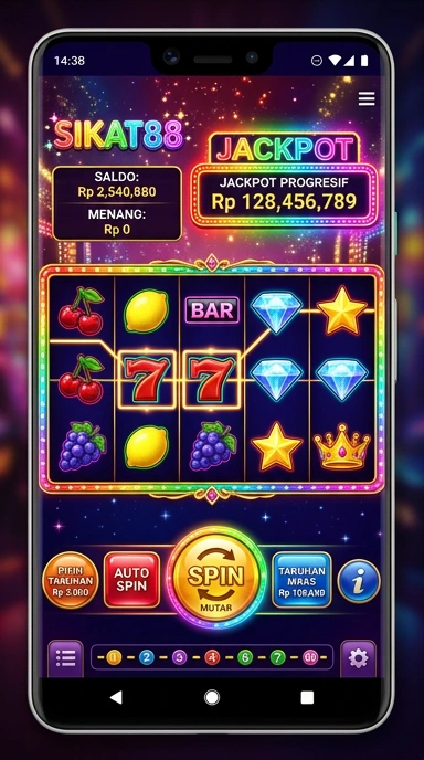 Screenshot tampilan antarmuka aplikasi sikat88 yang user-friendly.